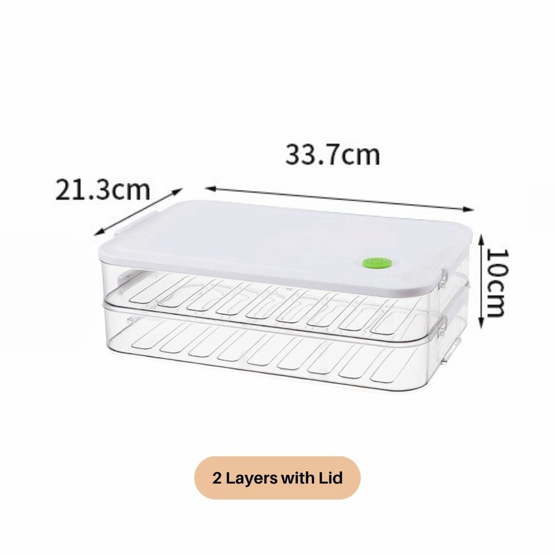 Terrafresh Home Multi-Layer Refrigerator Food Storage Containers with Lid