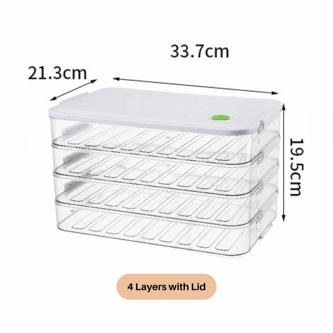 Terrafresh Home Multi-Layer Refrigerator Food Storage Containers with Lid
