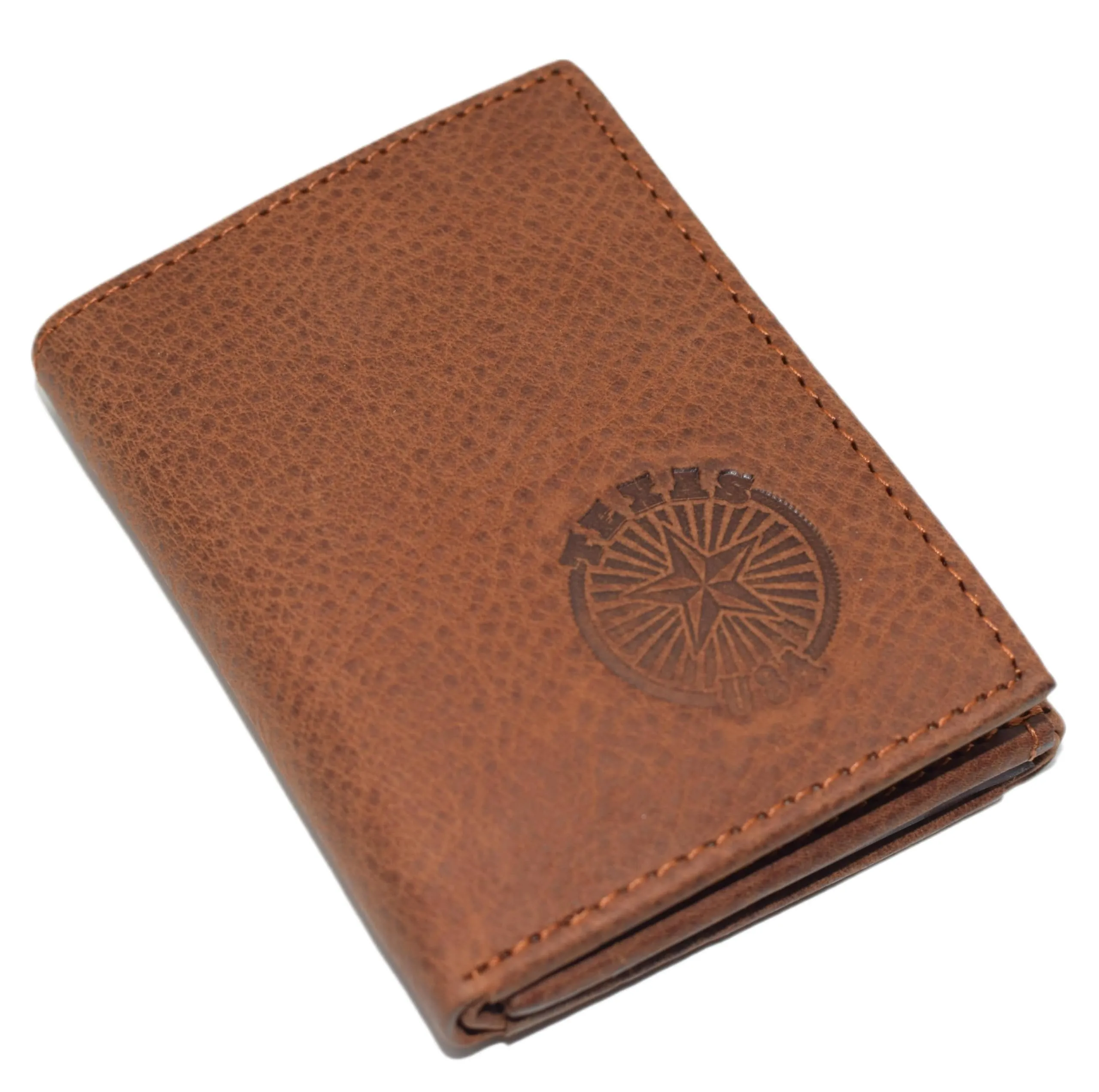 Today Only Savings Flash Pick Today Texas Men'S Rfid Blocking Genuine Leather Lone Star State Bifold Trifold Wallets For Men (Bifold)