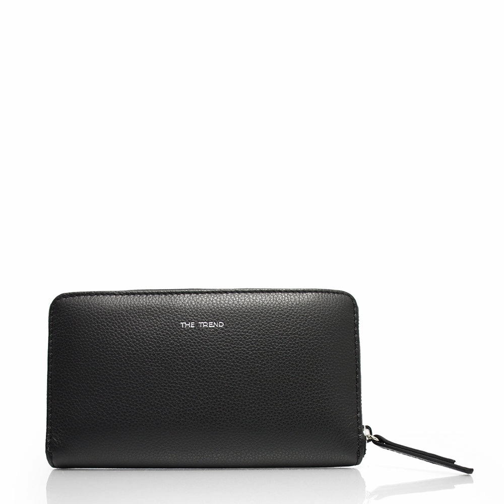 Exclusive Hot Pick The Trend Long Italian Leather Zippered Wallet