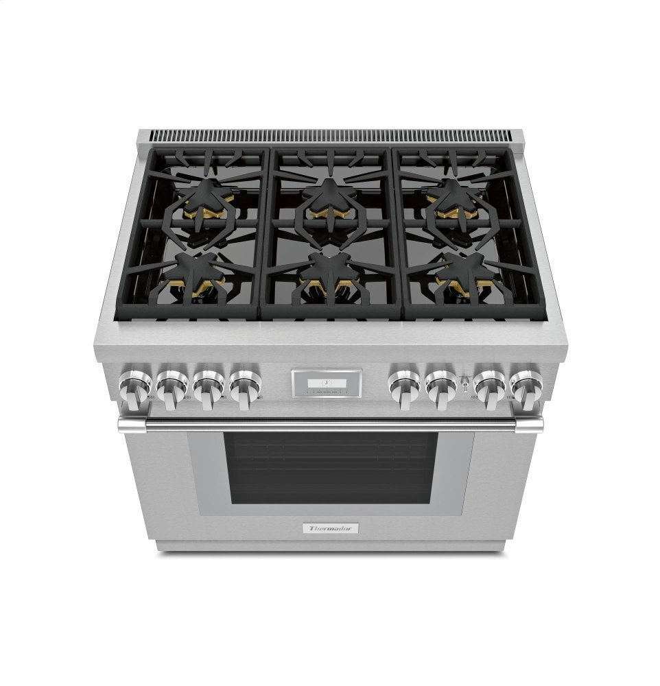 Thermador PRD366WHU 36-Inch Pro Harmony Standard Depth Dual Fuel Range