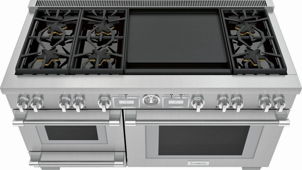 Thermador PRD606WESG 60-Inch Pro Grand Commercial Depth Dual Fuel Steam Range
