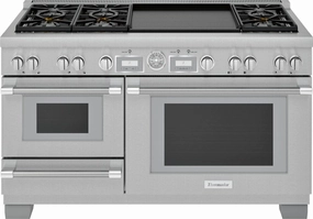 Thermador PRD606WESG 60-Inch Pro Grand Commercial Depth Dual Fuel Steam Range