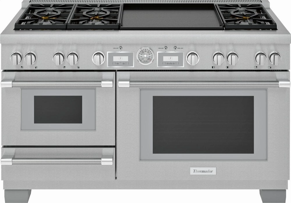 Thermador PRD606WESG 60-Inch Pro Grand Commercial Depth Dual Fuel Steam Range
