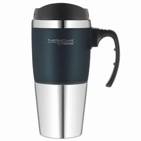 Thermos Thermocafe Stainless Steel Double Wall Travel Mug 450Ml - Balsam Trim New Arrival Discount MustHave Clearance