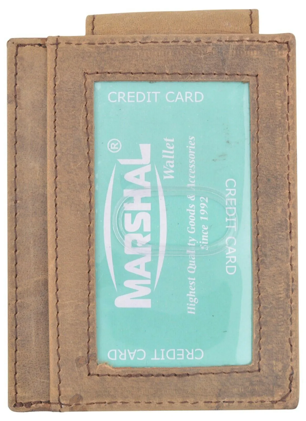 Rfid Mens Leather Money Clip Slim Front Pocket Magnetic Id Credit Card Wallet Limited Stock Hot Deal