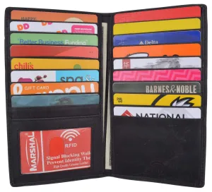 Flash Pick Today Rfid Blocking Bifold Credit Card Id Holder Hunter Leather Wallet For Men & Women