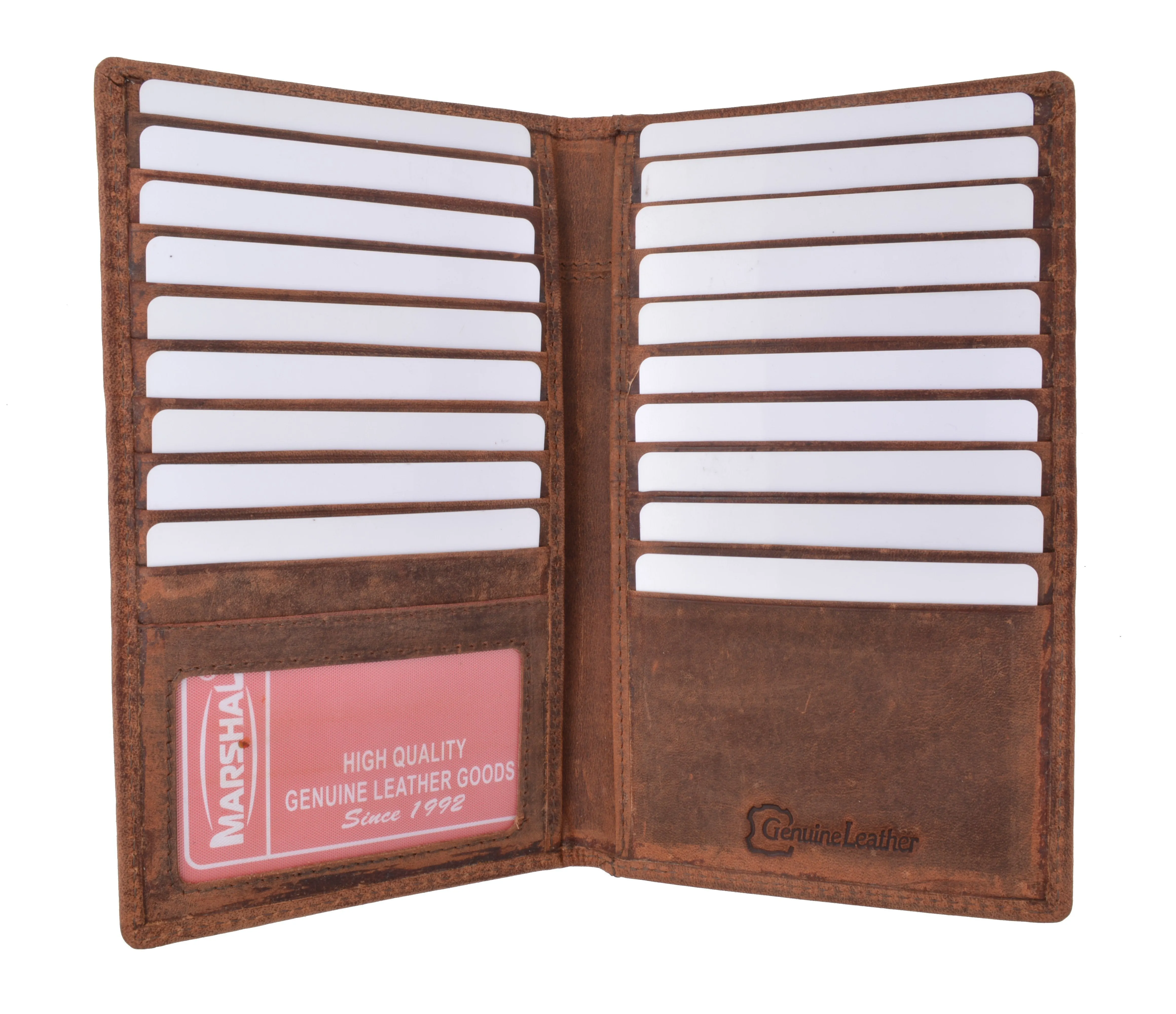 Sweet Deal Inside Rfid Blocking Bifold Credit Card Id Holder Hunter Leather Wallet For Men & Women