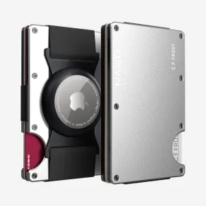 Shop Grab Now Dont Miss This Offer Personalised Airtag Cash Strap Wallet (Ghost Silver)