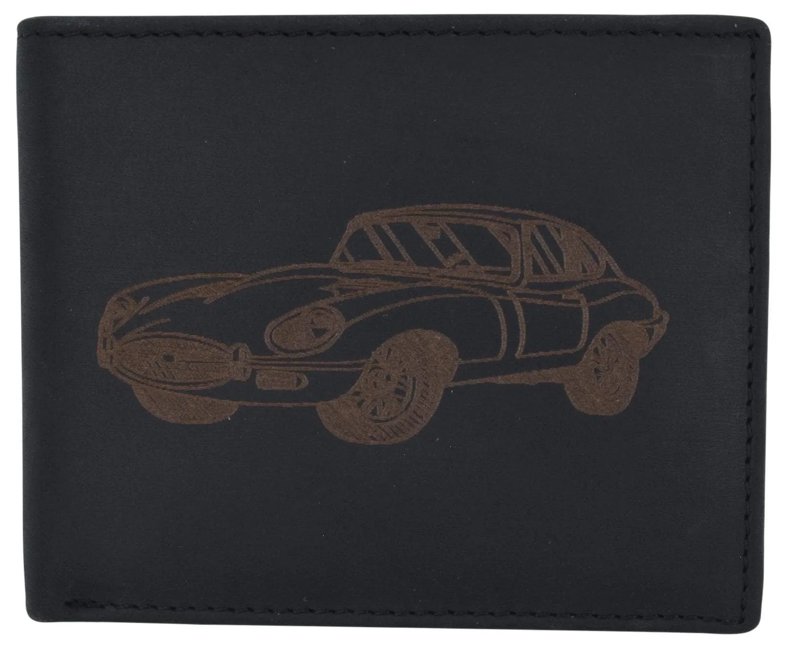 Daily Special Offer Mens Shelby Cobra Car Logo Rfid Leather Bifold Flap Card Id Holder Wallet