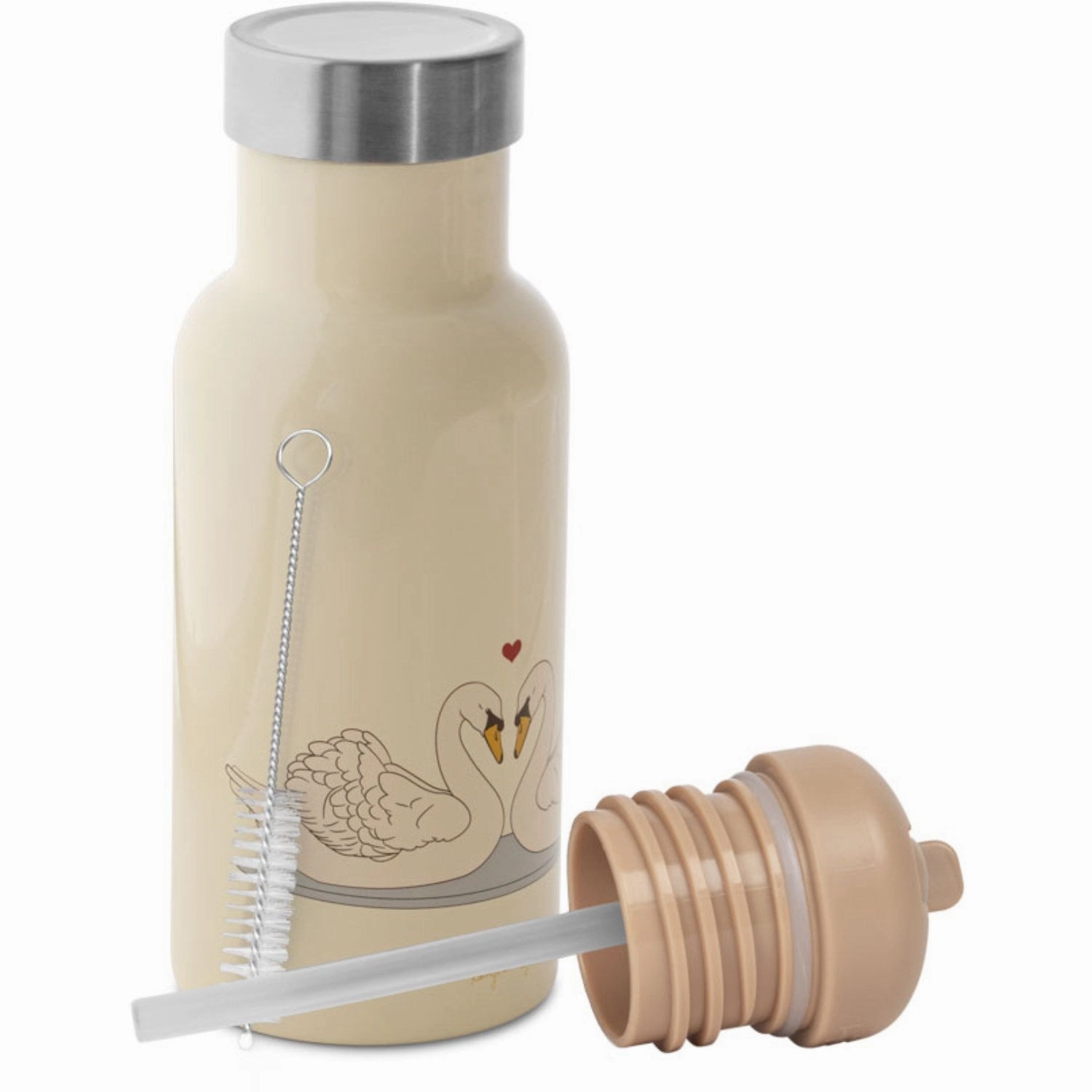 Save More Now Konges Sljd Swan Beige Thermo Bottles