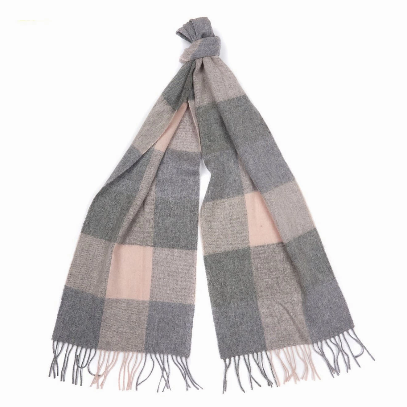 Todays Best Deal Big Savings Event Barbour Womens Wilton Scarf Pink / Grey