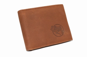 Marshal Genuine Leather Rfid Blocking Bass Fish Wallet For Men  Bifold & Trifold Fishing Wallets With Debossing Design Exclusive Hot Pick Today Only Savings