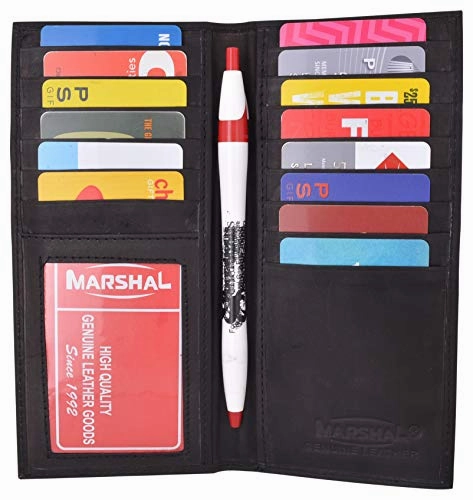 Shop Grab Offer Slim Leather Id/Credit Card Holder Long Wallet With Pen Holder