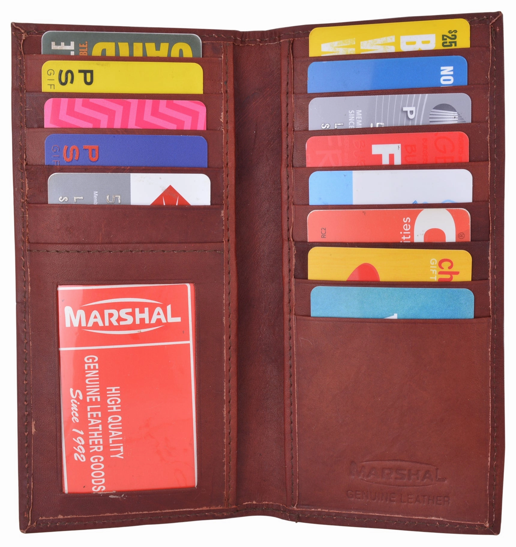 Mega Hot Offer Slim Leather Id/Credit Card Holder Long Wallet With Pen Holder