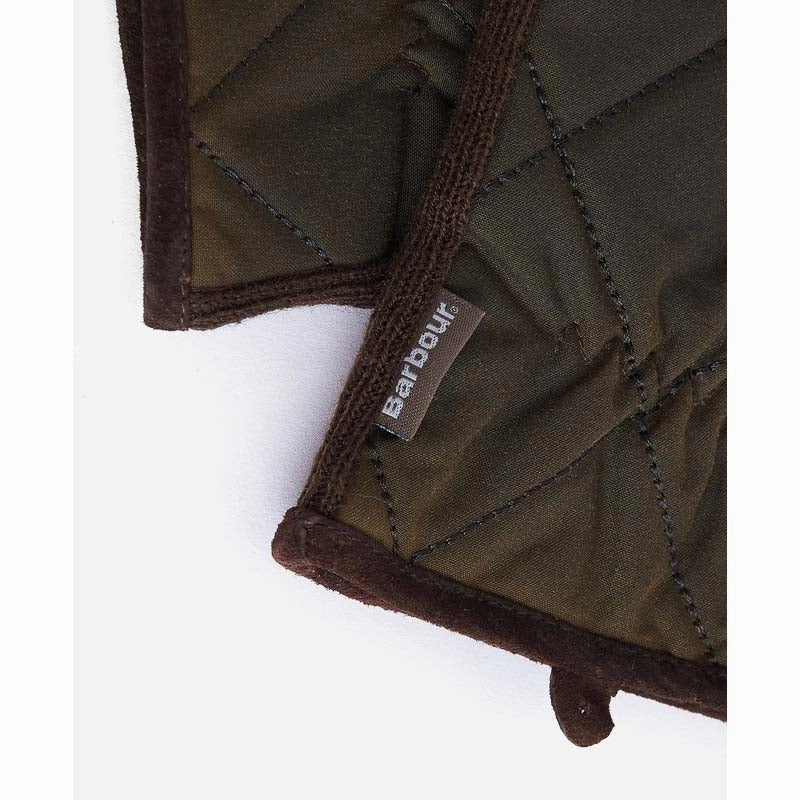 Grab Your Deal Today Barbour Winterdale Mens Gloves - Olive/Brown
