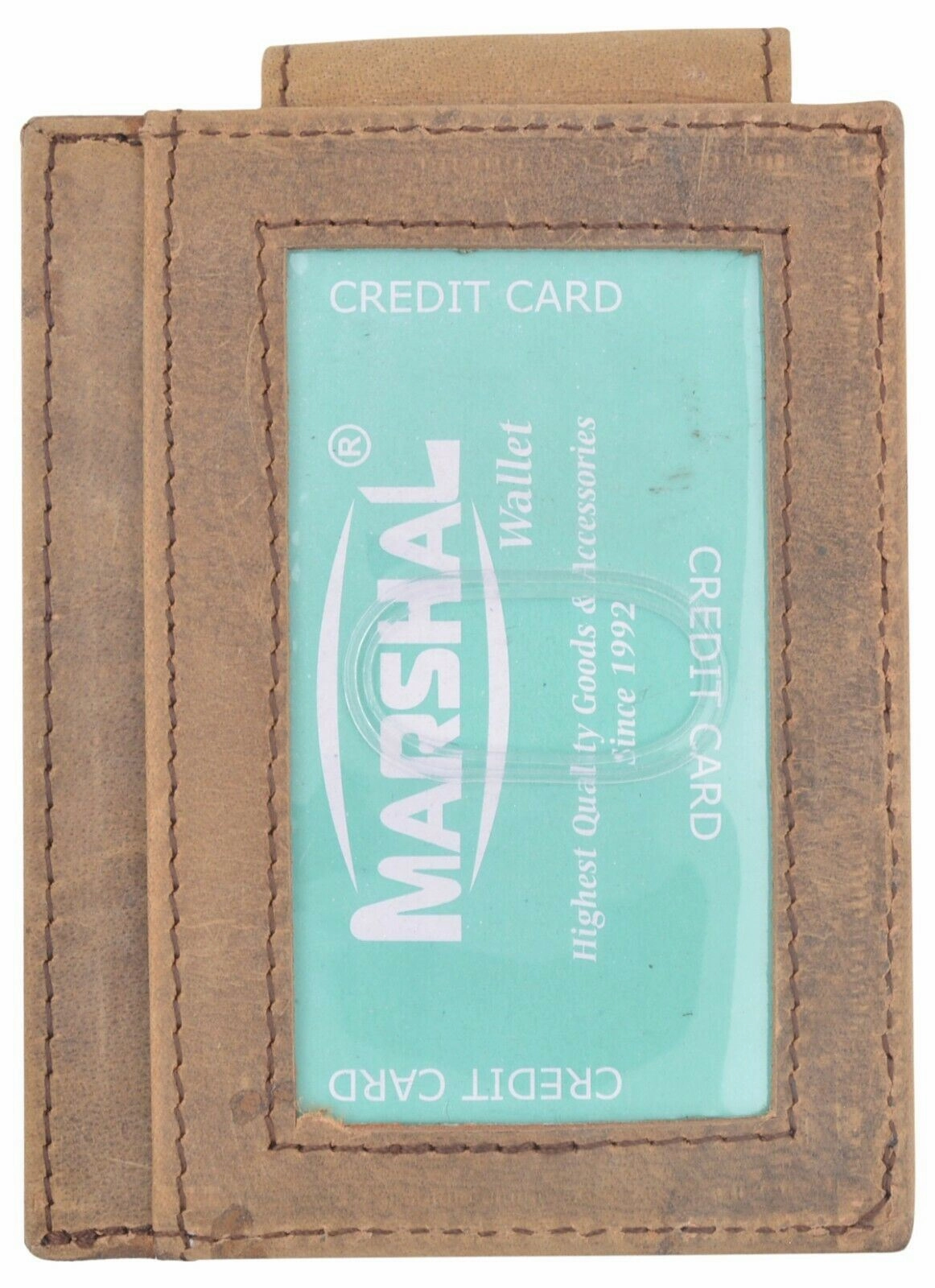 Rfid Mens Leather Money Clip Slim Front Pocket Magnetic Id Credit Card Wallet Limited Stock Hot Deal