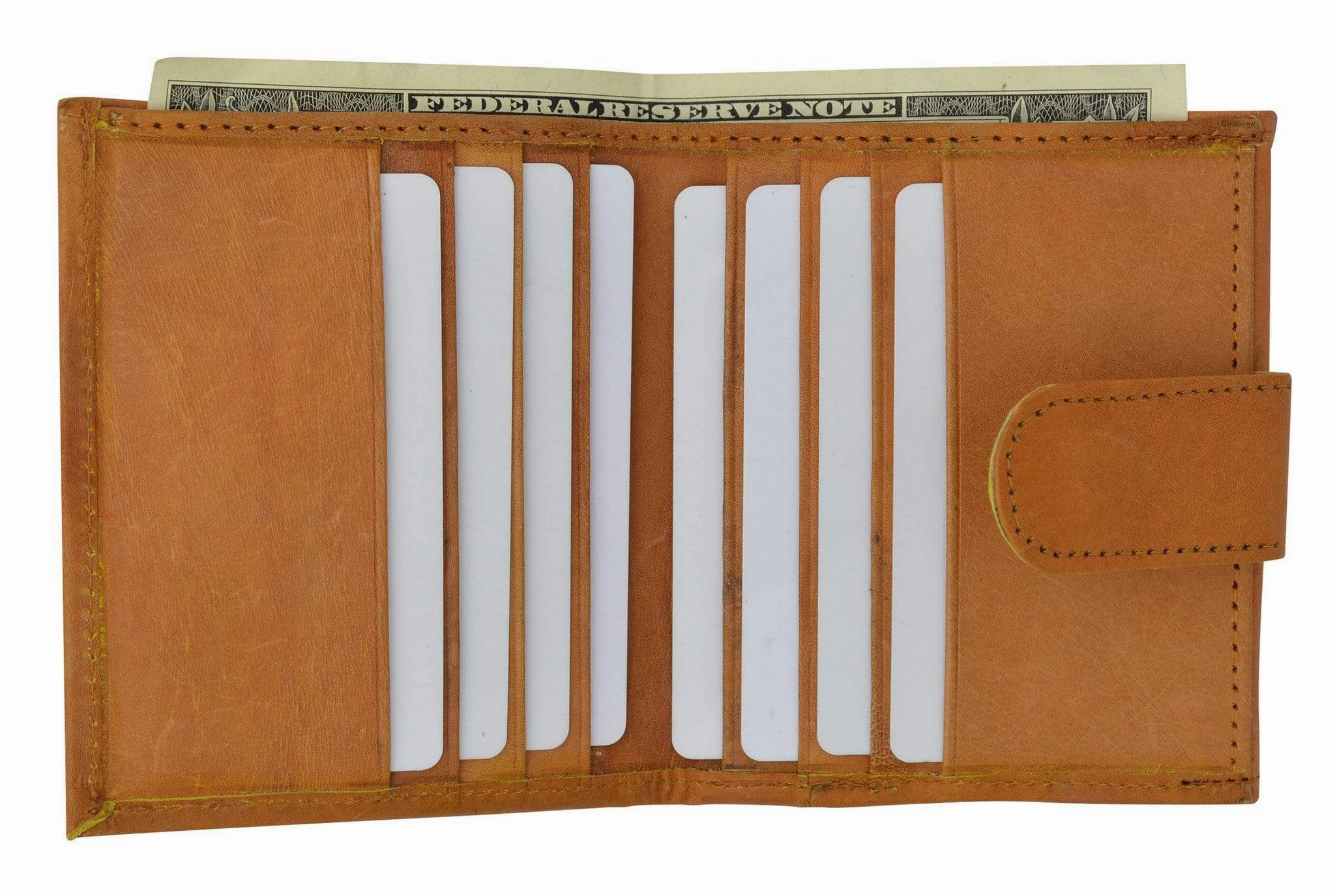 Dont Miss This Steal Special Savings Today Ladies Genuine Leather Mini Wallet Bifold Snap Enclosure 521 Cf (C)