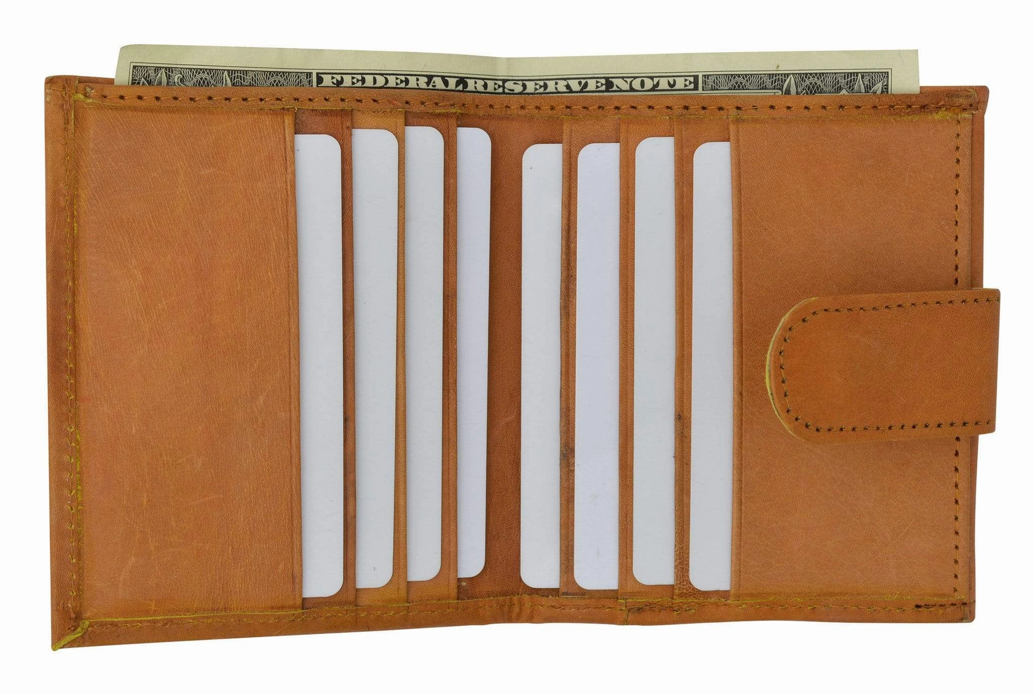Ladies Genuine Leather Mini Wallet Bifold Snap Enclosure 521 Cf (C) Trending Hot Picks