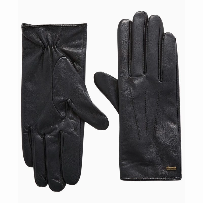 Dubarry Sheehan Ladies Leather Cashmere Lined Gloves - Black Steal Todays Offer
