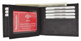 Rfid Blocking Premium Soft Leather Men'S Multi Card Compact Center Flip Bifold Wallet Rfid P 52 (C) Big Sale Today Instant Savings Inside