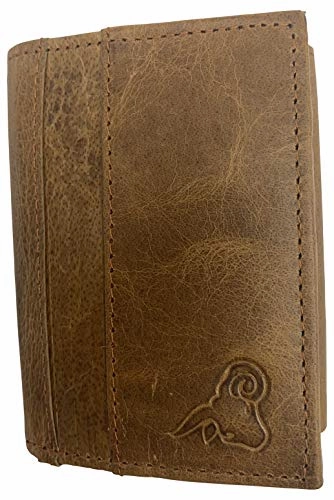 Rfid Genuine Leather Slim Mens Trifold Wallet With Id Window Front Pocket Usa Series Wallet Gift Box Daily Special Offer Shop Hot Deals