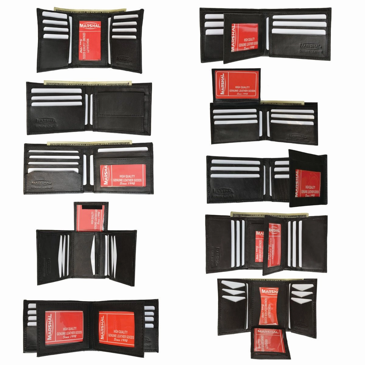 Wholesale Men'S Lambskin Wallets Trifold & Bifold By Marshal Trending Hot Picks Flash Deal Today