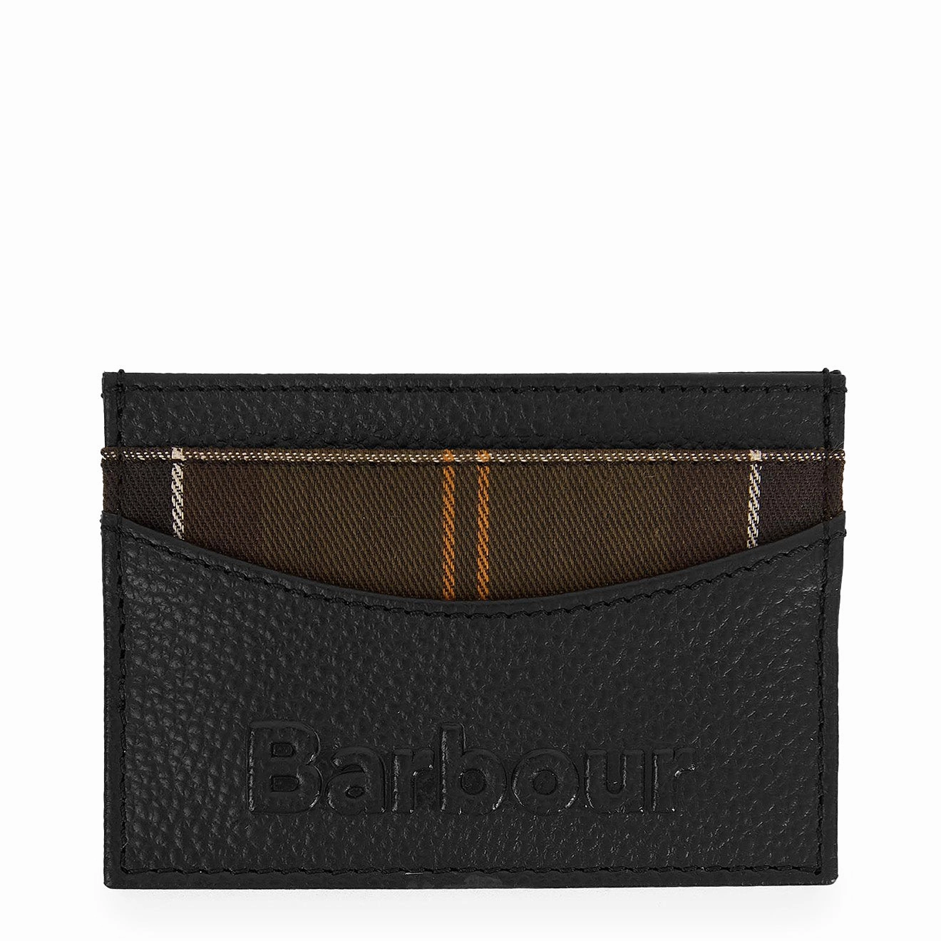 Todays Hot Pick Barbour Debossed Logo Card Holder Classic Black