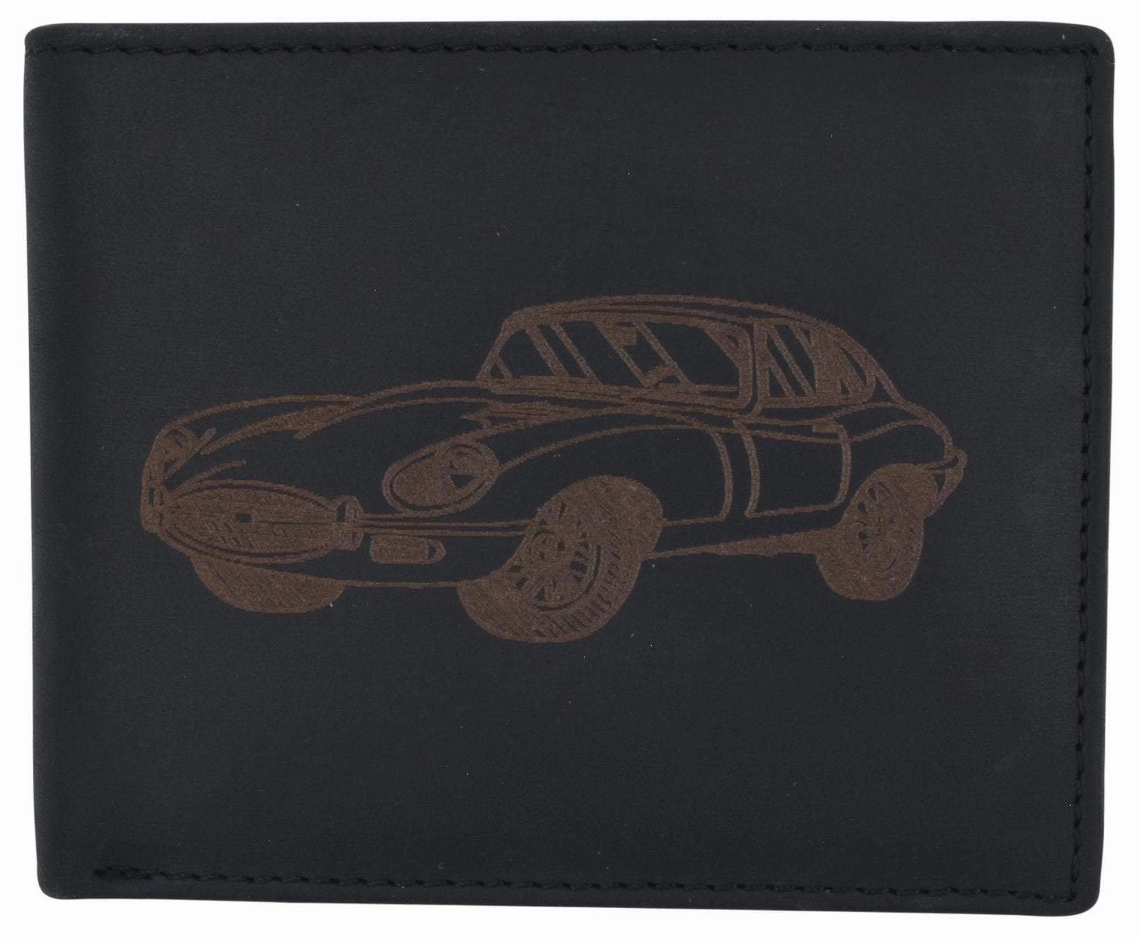 Daily Special Offer Mens Shelby Cobra Car Logo Rfid Leather Bifold Flap Card Id Holder Wallet