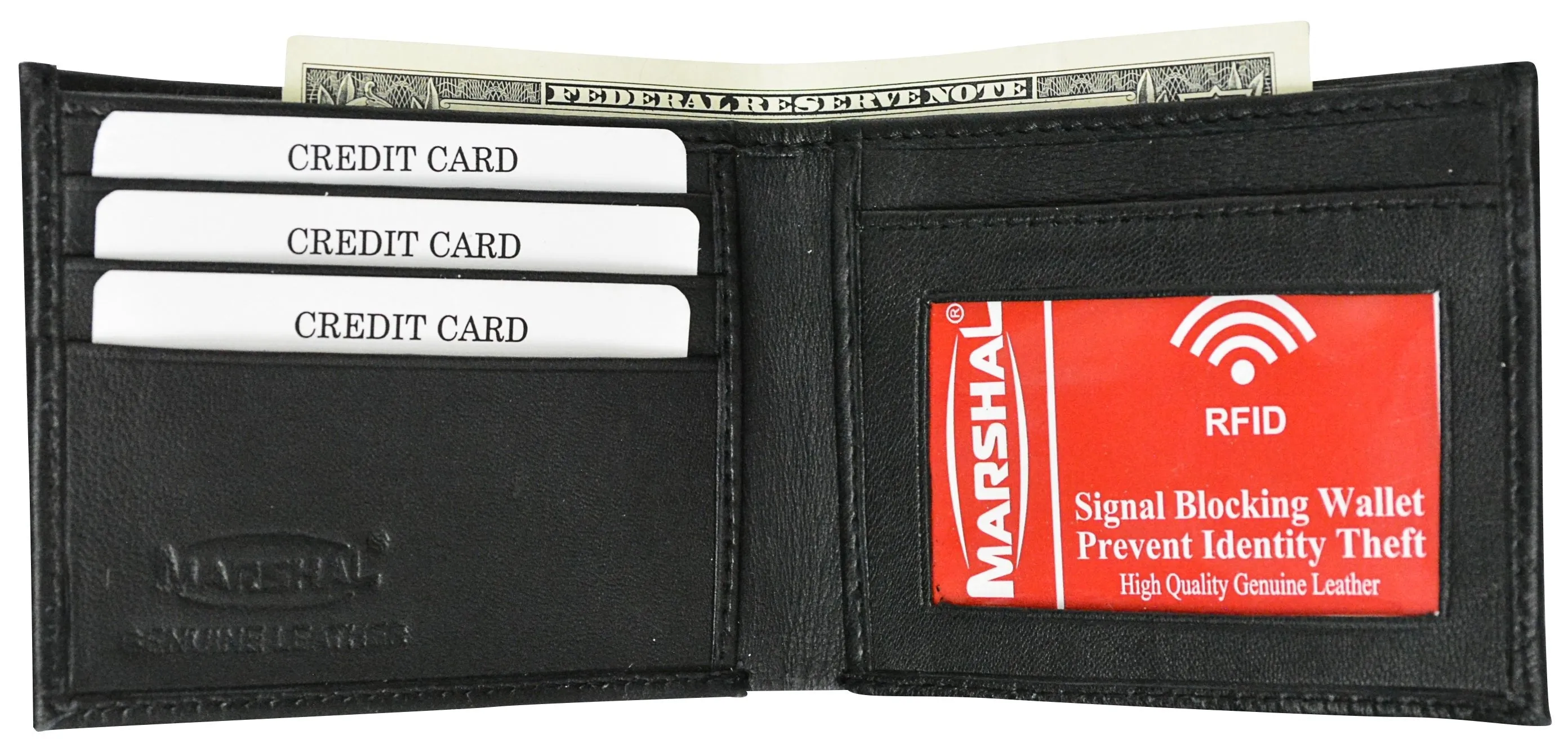 Brand New Leather Slim Wallet For Men Bifold Wallet With Id Window Rfid Blocking Exclusive Online Discount Today Only Discount