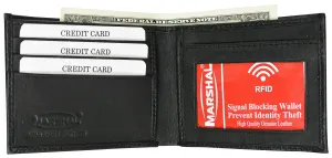Brand New Leather Slim Wallet For Men Bifold Wallet With Id Window Rfid Blocking Exclusive Online Discount Today Only Discount