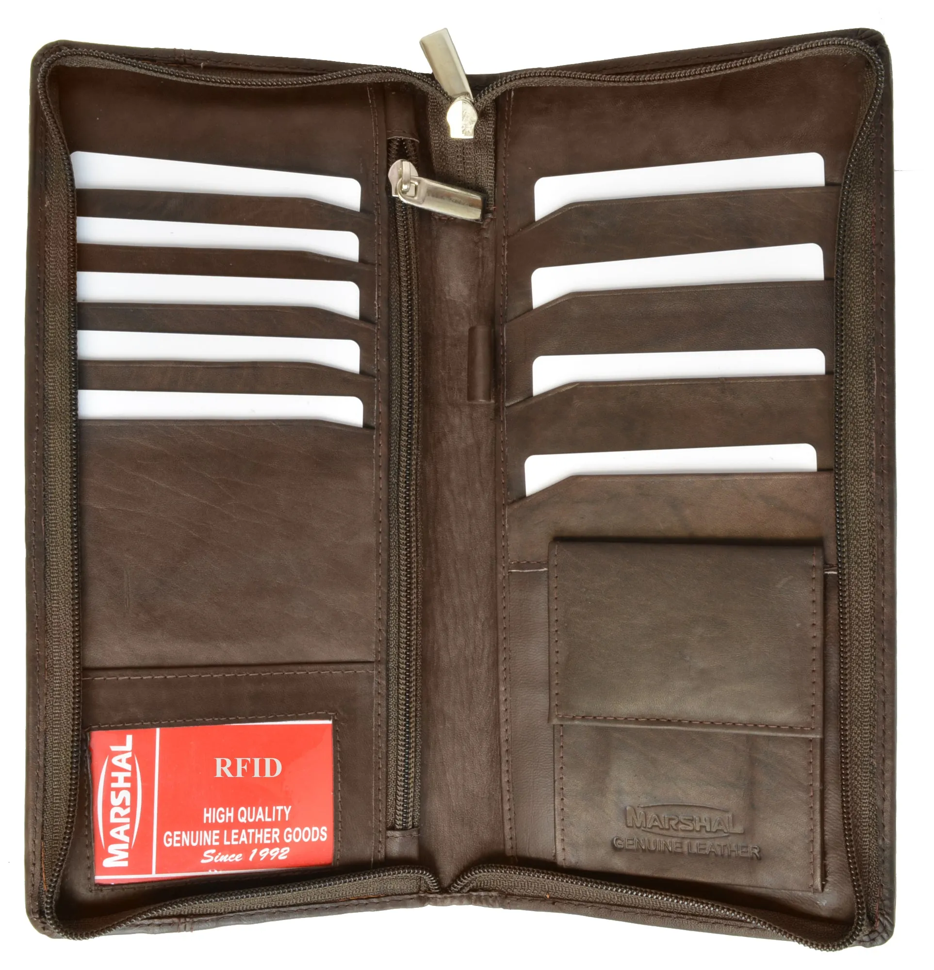 Grab Your Deal Today Today Only Steal Rfid Blocking Travel Wallet & Family Passport Holder Genuine Leather Document Holder & Organizer Protects Your Passports