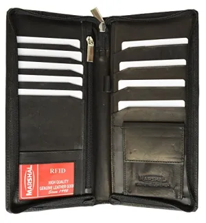 Hot Price Drop Rfid Blocking Travel Wallet & Family Passport Holder Genuine Leather Document Holder & Organizer Protects Your Passports
