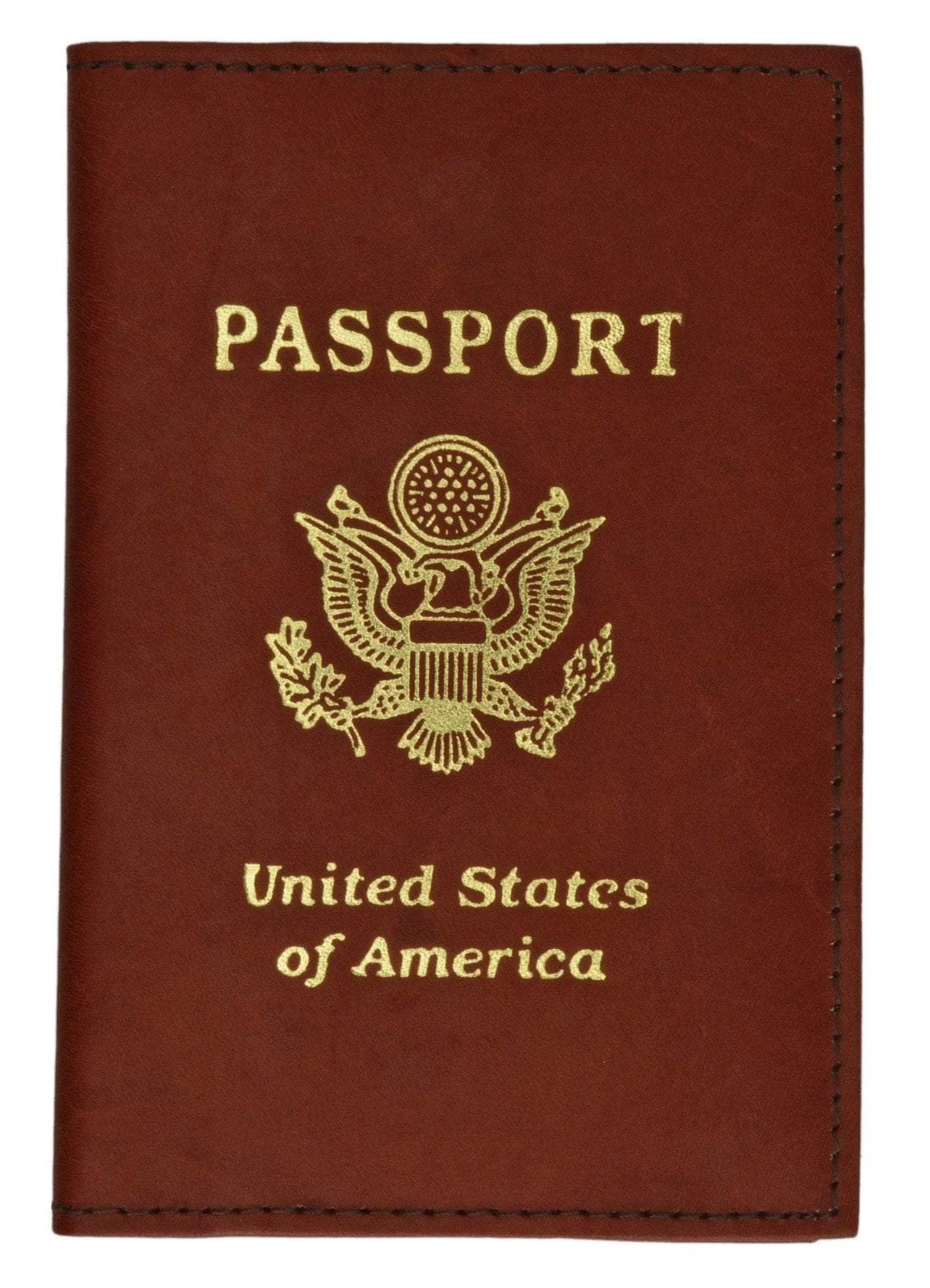 Rfid Blocking Usa Gold Logo Leather Passport Cover Holder Rfid 151Usa (C) Hot Deal Alert Biggest Savings Now