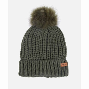 Barbour Saltburn Ladies Beanie - Olive Limited Edition Offer Limited Offer Alert