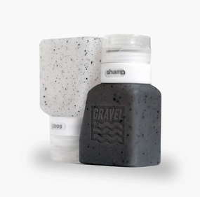 Gravel Travel Bottles For Liquids 3Oz (89 Ml) (Two Pack) Shop Grab Savings
