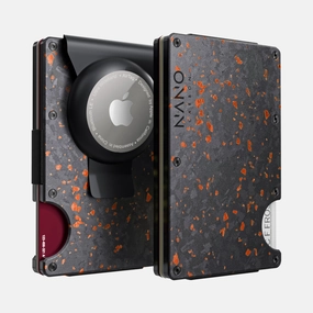 Airtag Money Clip Wallet (Nero/Arancione) Special Surprise Sale