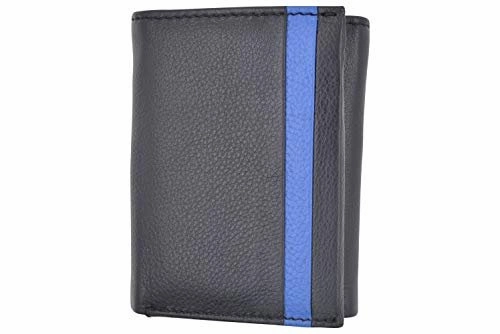 Dont Miss This Steal Flash Sale Alert Men'S Genuine Soft Leather Rfid Trifold Wallet 2 Id Windows & Credit Card Holder Black