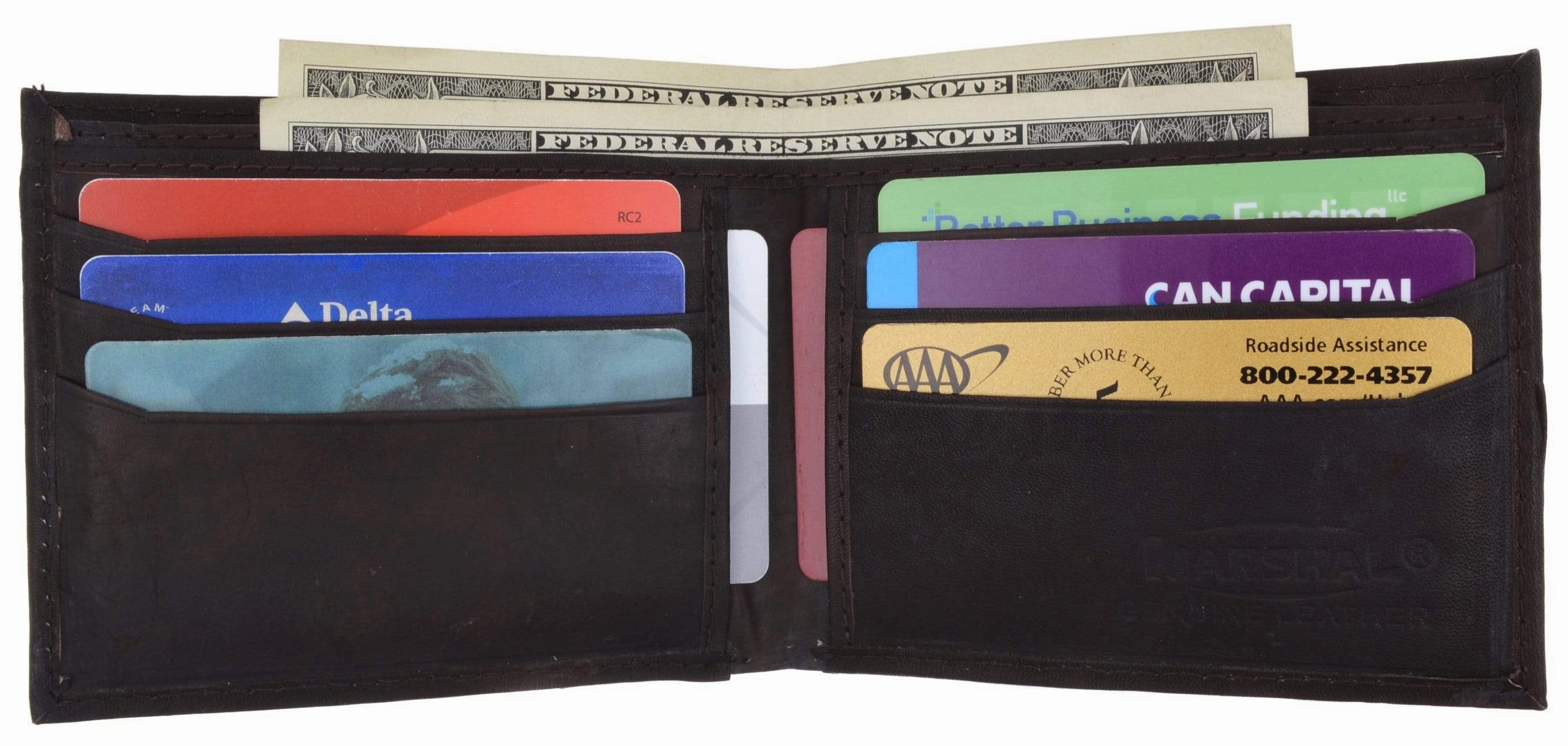 Mens Simple Classic Genuine Leather Bifold Wallet 58 Cf Best Price Today Best Deal Alert