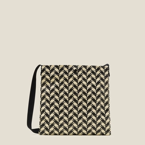 Mega Online Discount Perfect Gift Sale On A Roll Flat Crossbody - Mono Stem Black