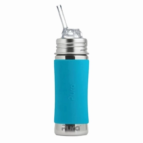 Shop Hot Picks Flash Deal Today Pura Kiki Stainless Steel Kiddo Straw Bottle 325Ml - Aqua V2