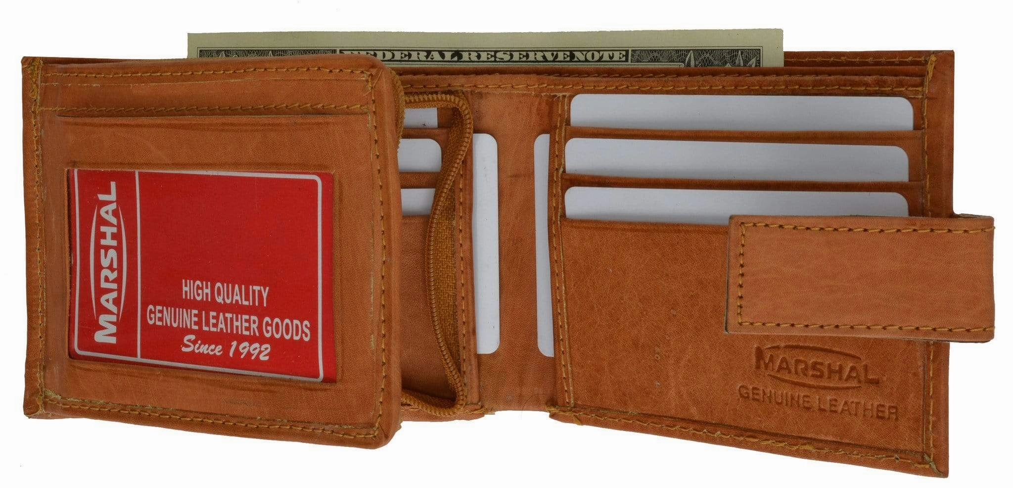 Extra Capacity Genuine Cowhide Leather Bifold Expandable Trifold Wallet 2092 Cf Best Deal Alert