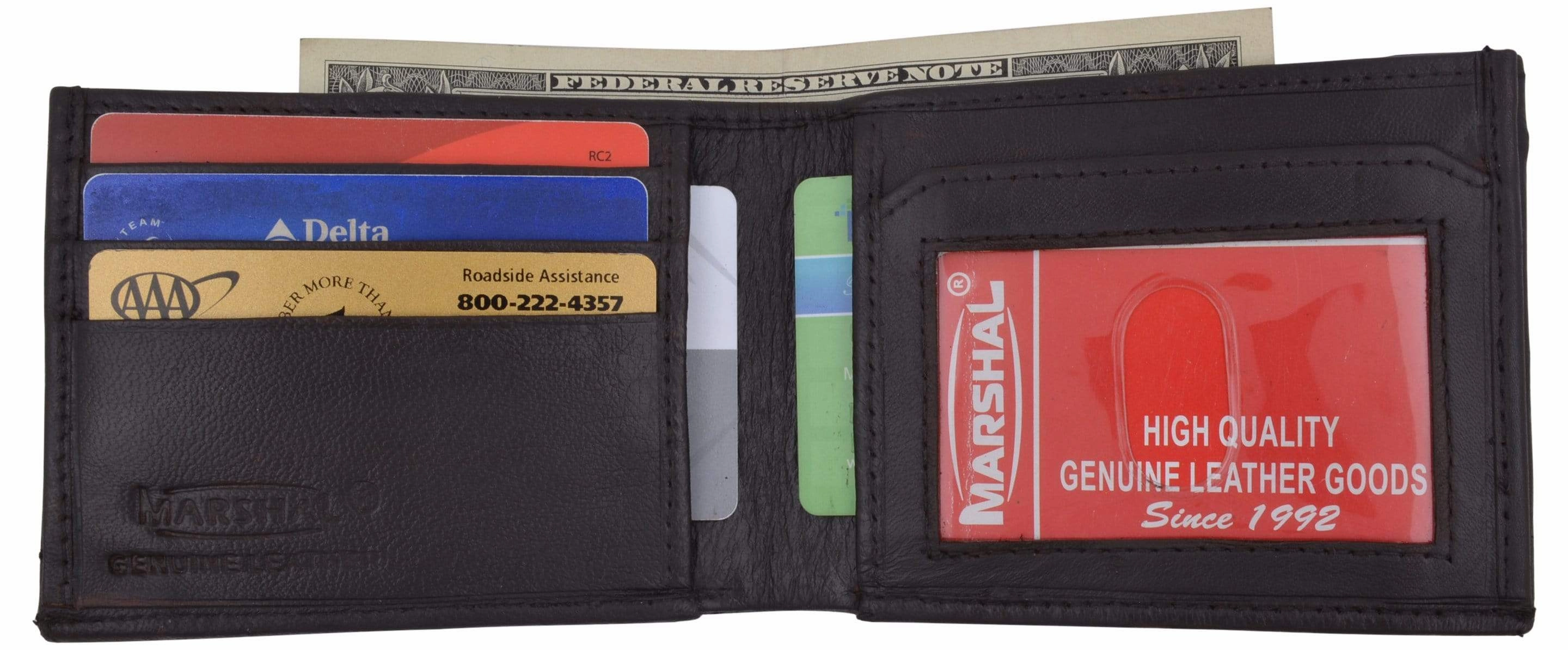 Lamb Leather Bifold Id Card Holder Bulk Bill Wallet 1144 Todays Special Savings