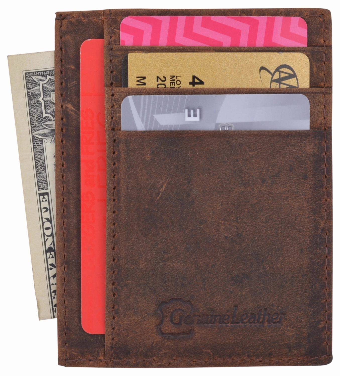Special Savings Today Slim Minimalist Wallets For Men Women - Leather Front Pocket Thin Mens Wallet Rfid Credit Card Holder Gifts For Men
