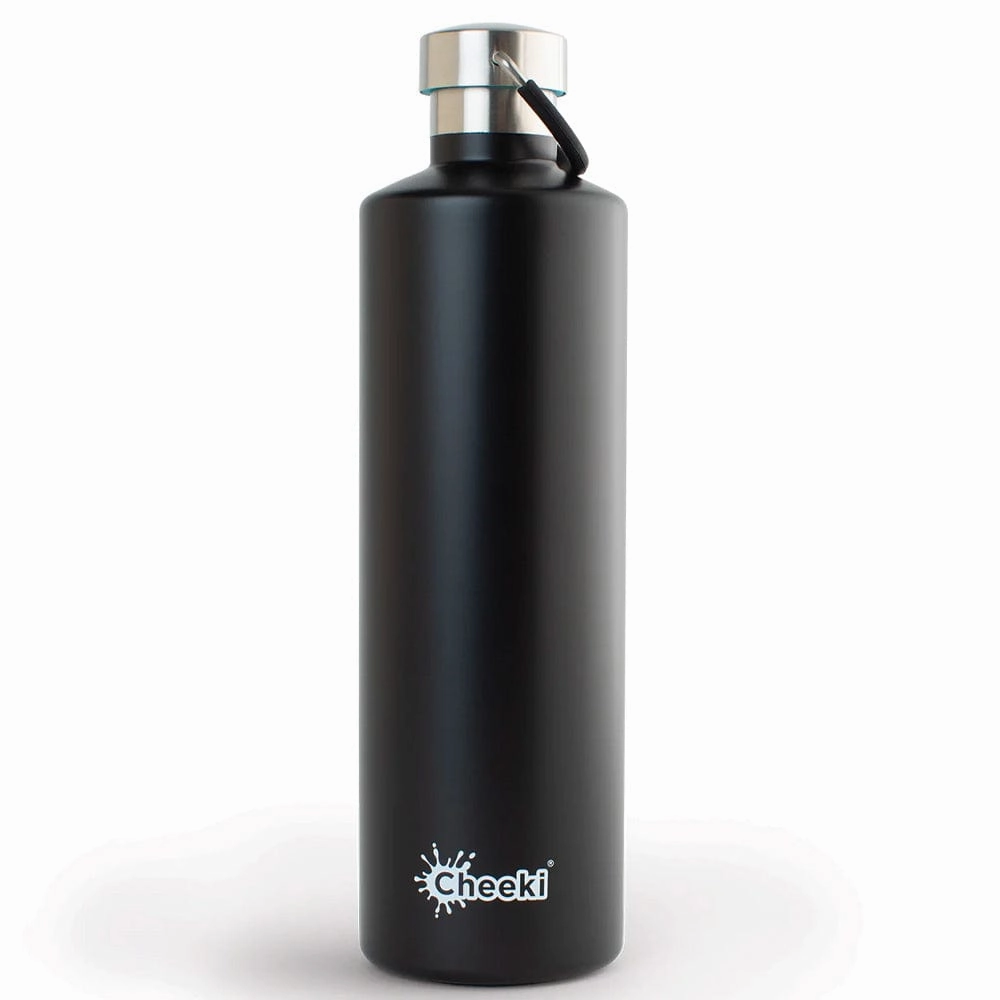 Limited Time Steal Cheeki 1 Litre Stainless Steel Insulated Bottle - Matte Black