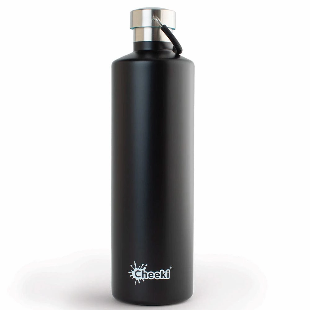 Surprise Discount Today Cheeki 1 Litre Stainless Steel Insulated Bottle - Matte Black
