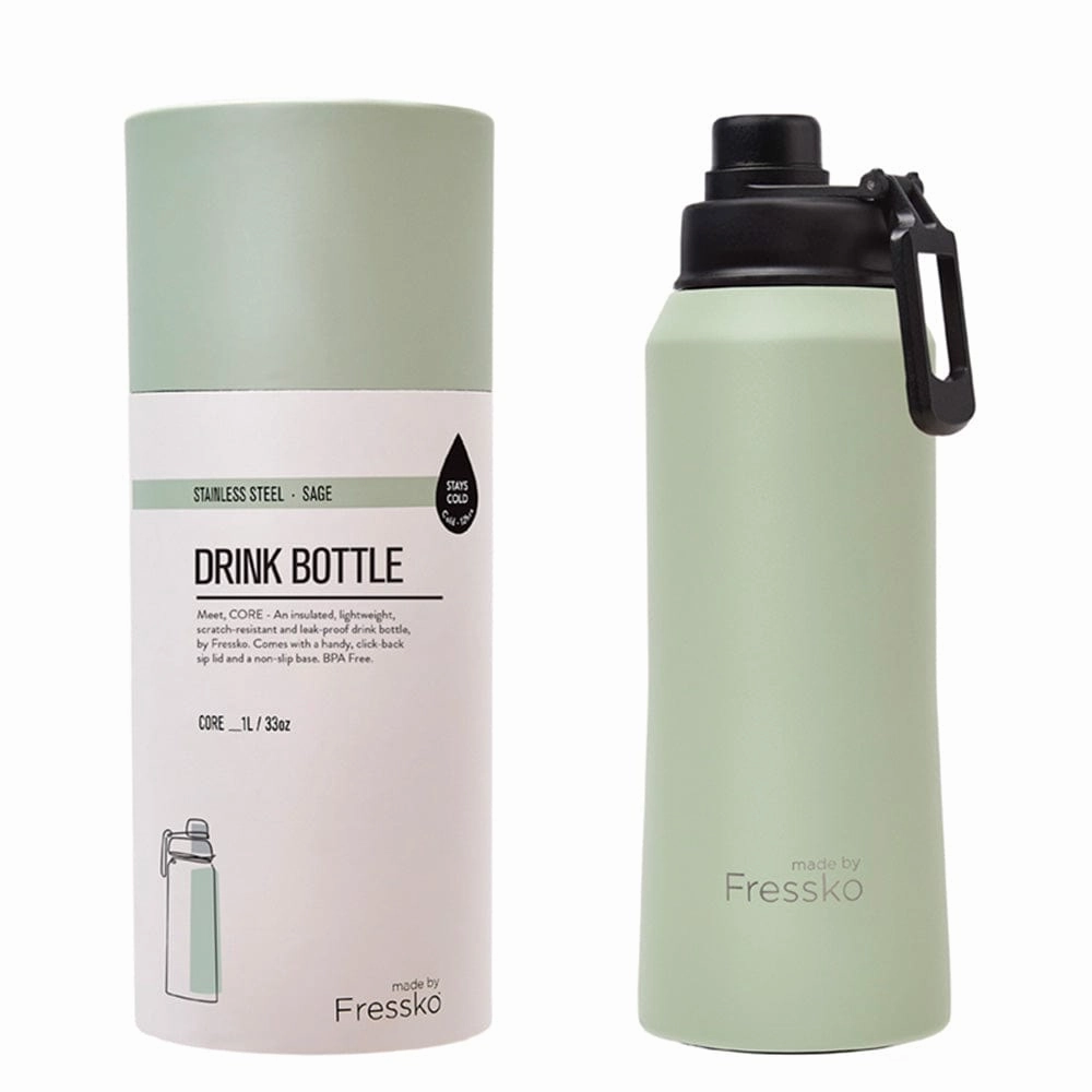 New Arrival Discount Last Chance Steal Fressko Insulated Stainless Steel Bottle Core 1L  Sip Lid