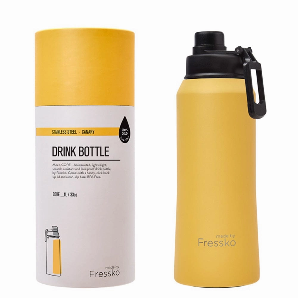 Fressko Insulated Stainless Steel Bottle Core 1L  Sip Lid Special Deal Frenzy