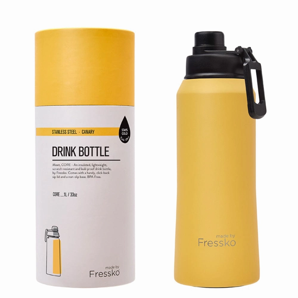 Fressko Insulated Stainless Steel Bottle Core 1L  Sip Lid Clearance Alert Now MustHave Items