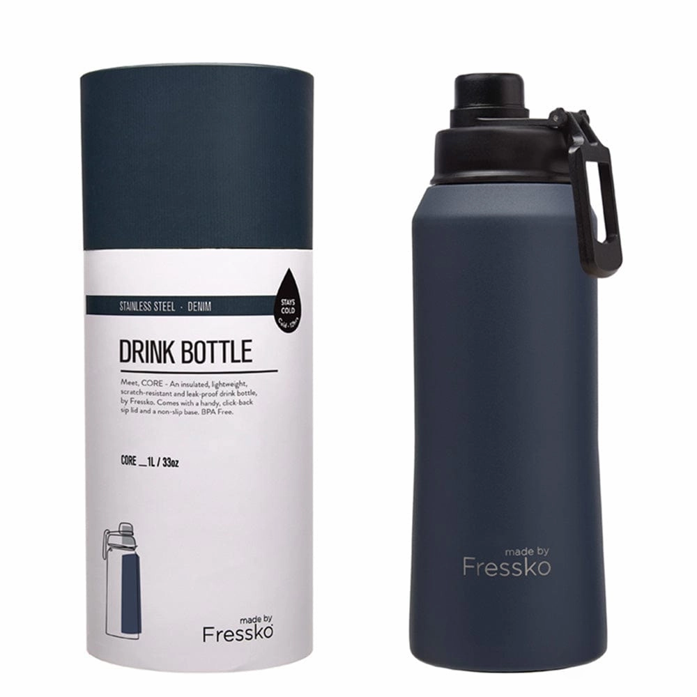 Fressko Insulated Stainless Steel Bottle Core 1L  Sip Lid Deal Frenzy Today Dont Miss These Savings